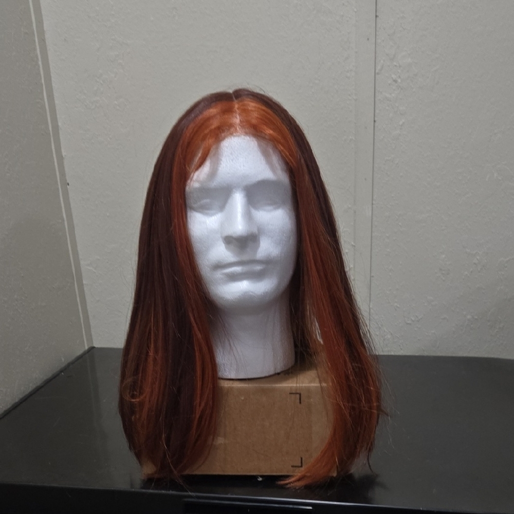 Auburn Long Straight Wig